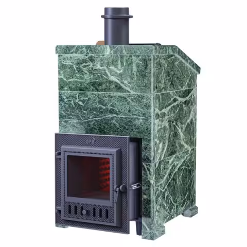 Дровяная печь Гефест GFS 3K Змеевик 30(М) Президент 980/40