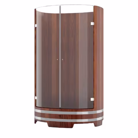 Душевая кабина BentWood лиственница морёная рустик 950х1200х2000 мм