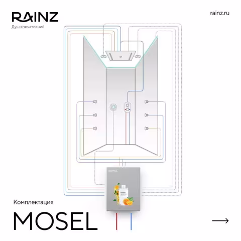 Вертикальный душ впечатлений Rainz MOSEL