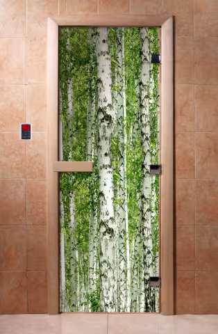 Дверь для бани и сауны Doorwood с фотопечатью A084 700х1900 мм
