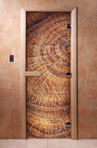 Дверь для бани и сауны Doorwood с фотопечатью A049 700х1900 мм