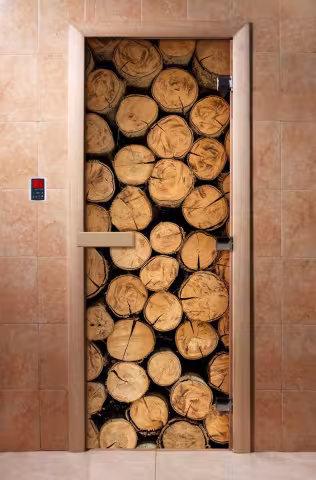 Дверь для бани и сауны Doorwood с фотопечатью A046 700х1900 мм