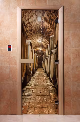 Дверь для бани и сауны Doorwood с фотопечатью A034 700х1900 мм