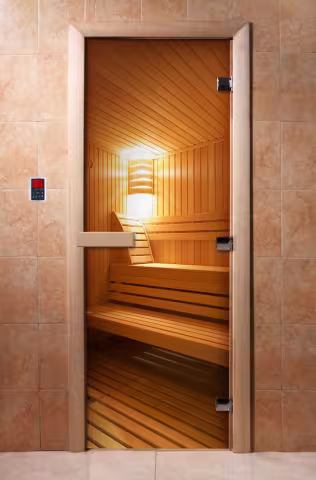 Дверь для бани и сауны Doorwood с фотопечатью A031 700х1900 мм