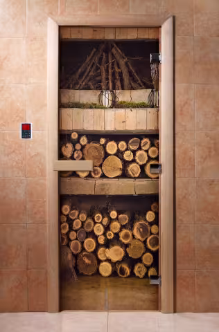 Дверь для бани и сауны Doorwood с фотопечатью A024 700х1900 мм
