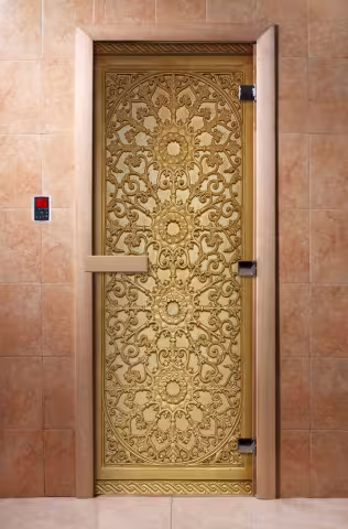 Дверь для бани и сауны Doorwood с фотопечатью A021 800х2000 мм