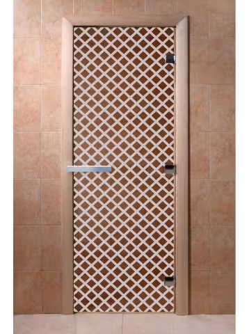 Дверь для бани и сауны Doorwood "Мираж бронза" 800х1900 мм