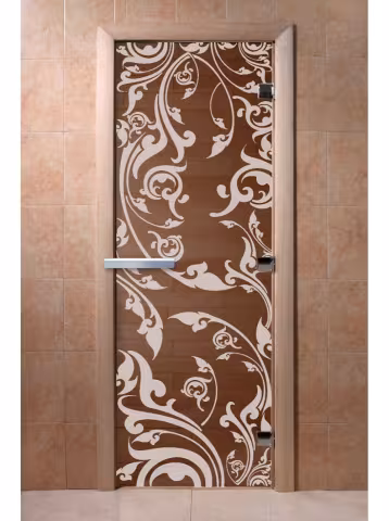 Дверь для бани и сауны Doorwood "Венеция бронза" 600х1900 мм