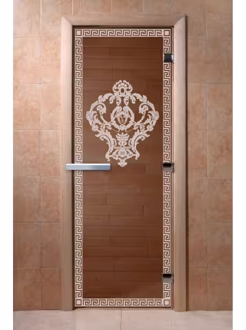 Дверь для бани и сауны Doorwood "Версаче бронза" 700х1800 мм