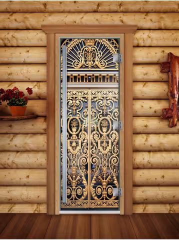 Дверь для бани и сауны Doorwood Престиж Фотопечать А029 700х1900 мм