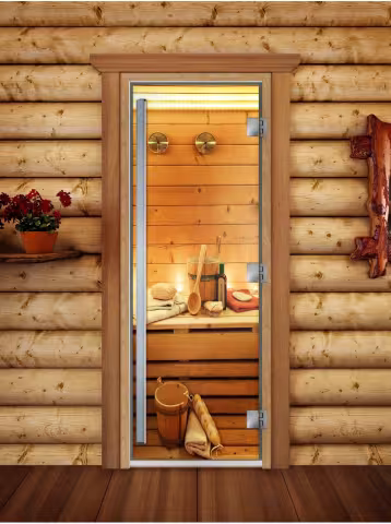 Дверь для бани и сауны Doorwood Престиж Фотопечать А033 700х1900 мм