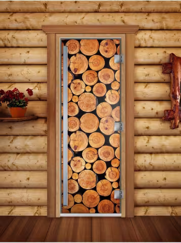 Дверь для бани и сауны Doorwood Престиж Фотопечать А043 700х1900 мм