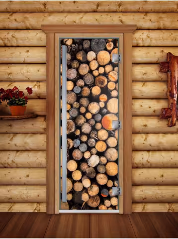 Дверь для бани и сауны Doorwood Престиж Фотопечать А045 800х2000 мм