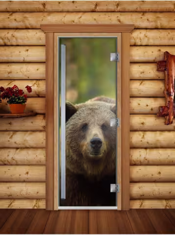 Дверь для бани и сауны Doorwood Престиж Фотопечать А065 700х1900 мм