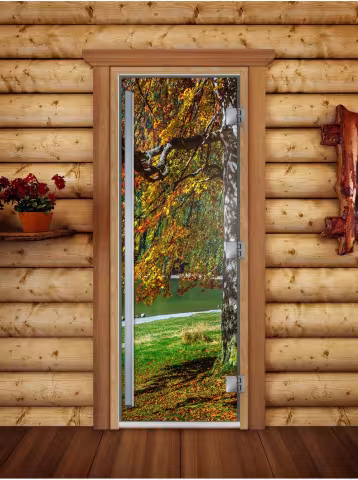 Дверь для бани и сауны Doorwood Престиж Фотопечать А089 700х1900 мм