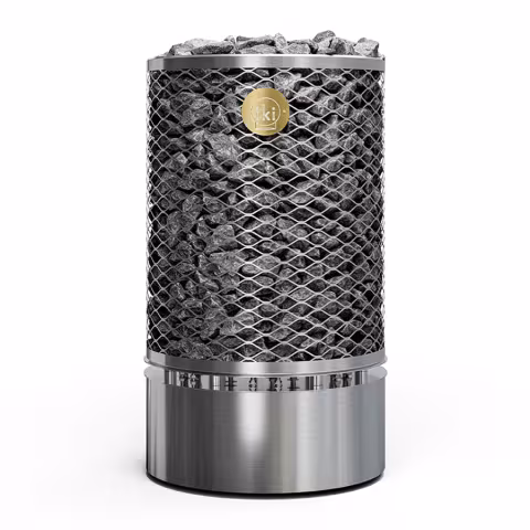 Электрическая печь IKI Pillar Pro 27 (9 + 18) кВт (25-38 м³, 230 кг камней)