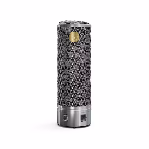 Электрическая печь IKI Pillar 6,6 кВт (Встроенное управление, 5-10 м³, 120 кг камней)