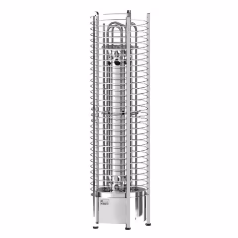 Электрическая печь Sawo Tower вертикальная, круглая, 9 кВт, TH6-90NS-P, выносной пульт (пульт и блок мощности покупается отдельно)