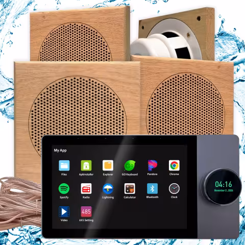 Комплект влагостойкой акустики SteamWater SMART HOME MUSIC - Sauna Square 4