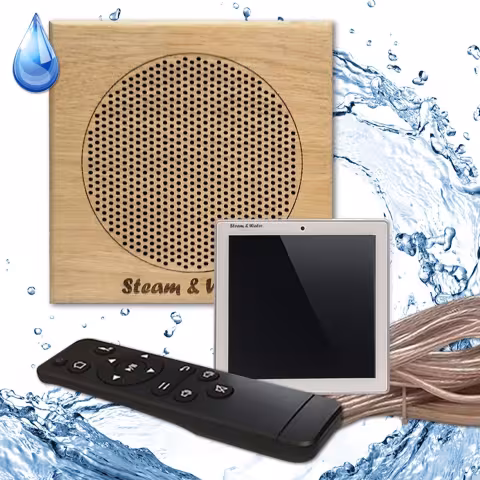 Комплект влагостойкой акустики Steam&Water Sauna Standart Sensor SW 1 White (квадратная решетка)
