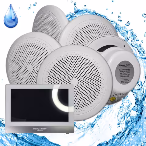 Комплект домашней акустической системы с караоке-усилителем Steam&Water SOUND 5 Standart