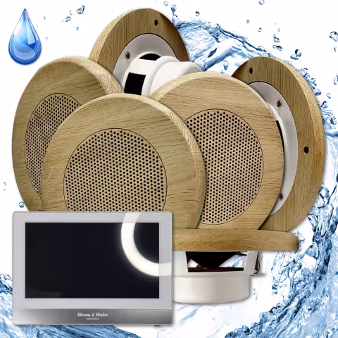 Комплект домашней акустической системы с караоке-усилителем Steam&Water SOUND SAUNA R6