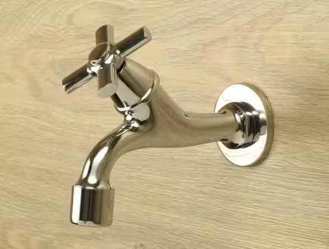 Хромированный кран Керамия SM-45 для бани и хамама