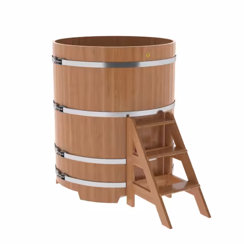 Купель круглая BentWood дуб натуральный 1170х1400 мм
