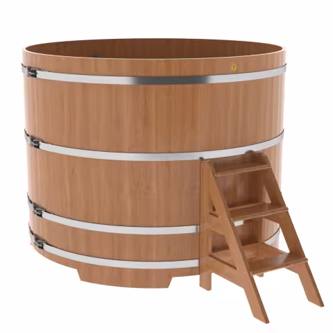 Купель круглая BentWood дуб натуральный 1800х1400 мм