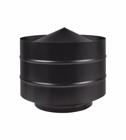 Дефлектор Black Везувий одноконтурный (сталь 0,5 мм) 150х250