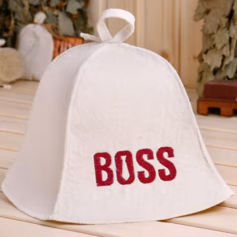 Шапка "BOSS" для бани