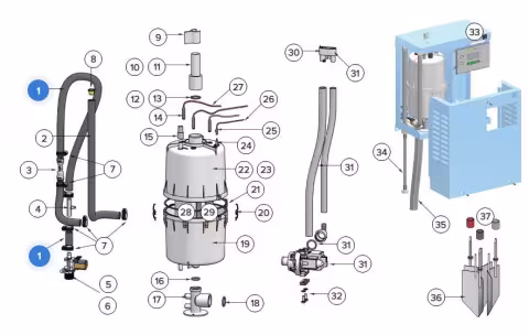 Запчасти для HygroMatik CompactLine C10 (4) E-2304080 Заземляющая втулка