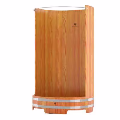 Душевая кабина BentWood лиственница натуральная рустик 950х1200х2000 мм
