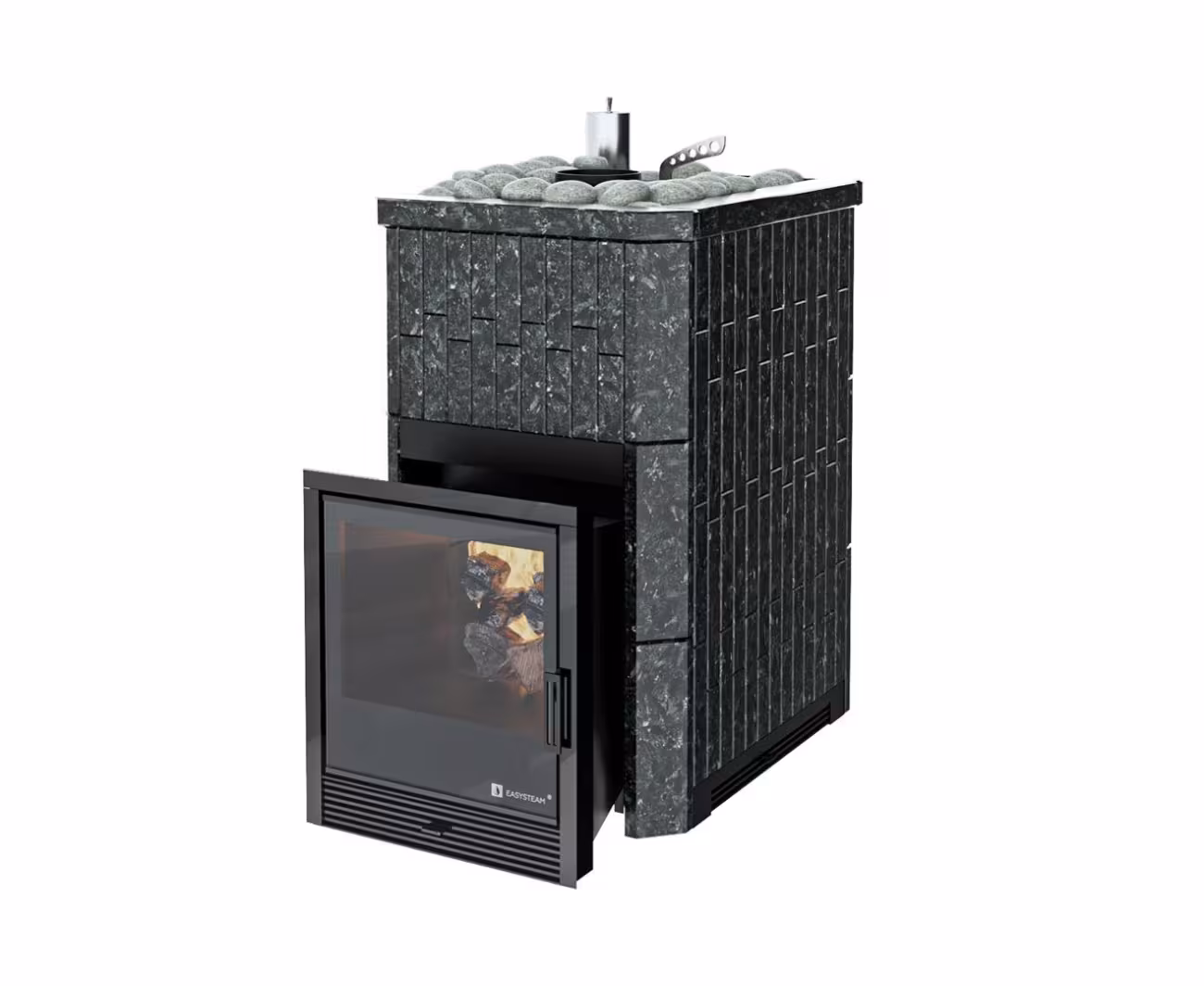 Дровяная печь EASYSTEAM Южная 9, сталь AISI 430 пироксенит