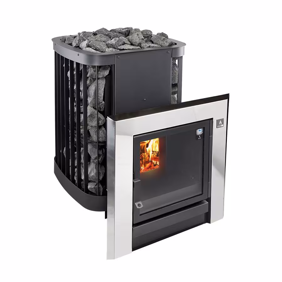 Дровяная печь Kastor Saga 30T Chrome