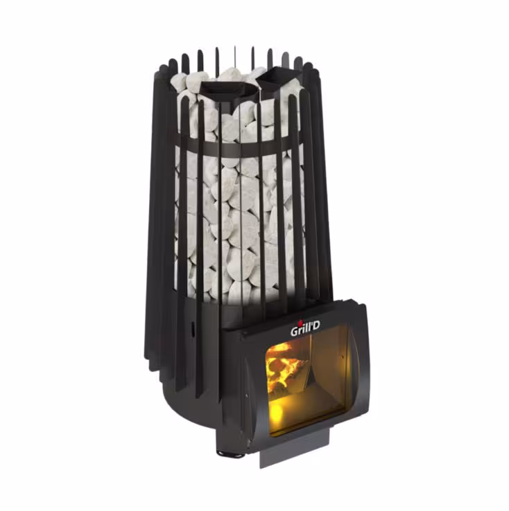 Дровяная банная печь ГриллД Cometa Vega 180 Short Window Max