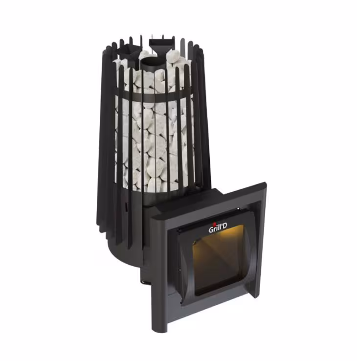 Дровяная банная печь ГриллД Cometa Vega 180 Long Window Max