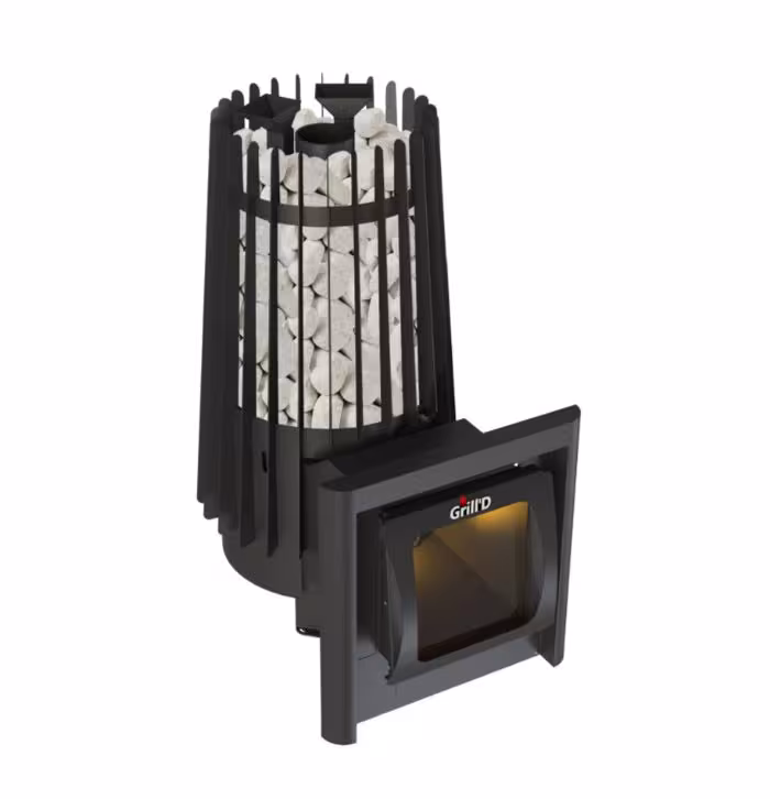 Дровяная банная печь ГриллД Cometa Vega 180 Window
