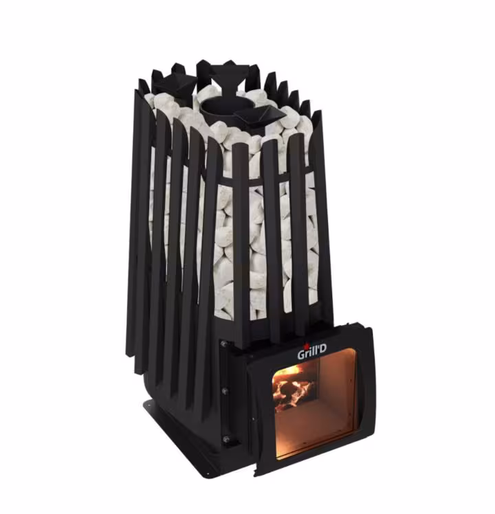 Дровяная банная печь ГриллД Cometa Vega 350 Short Window Max