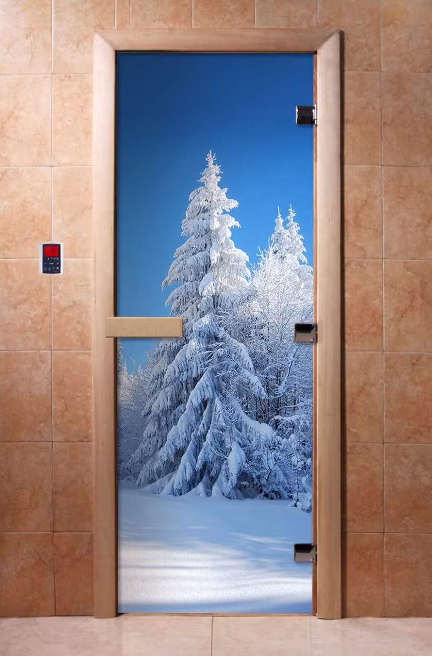 Дверь для бани и сауны Doorwood с фотопечатью A079 800х2000 мм