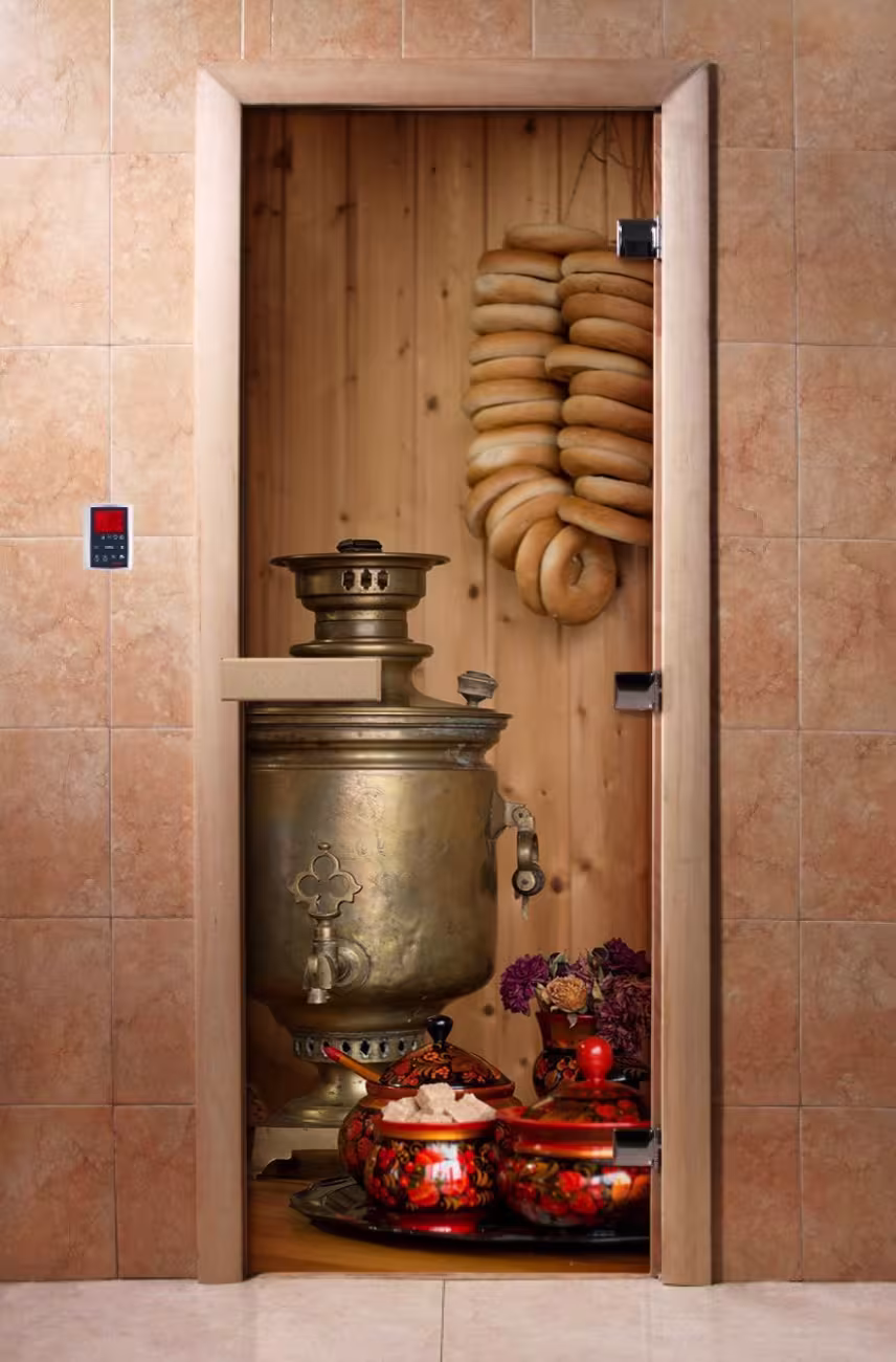 Дверь для бани и сауны Doorwood с фотопечатью A076 800х2000 мм