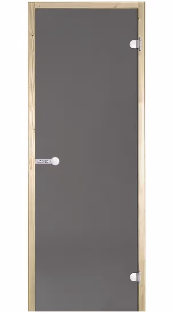Дверь стеклянная Harvia STG 800х2100 (серый, осина)