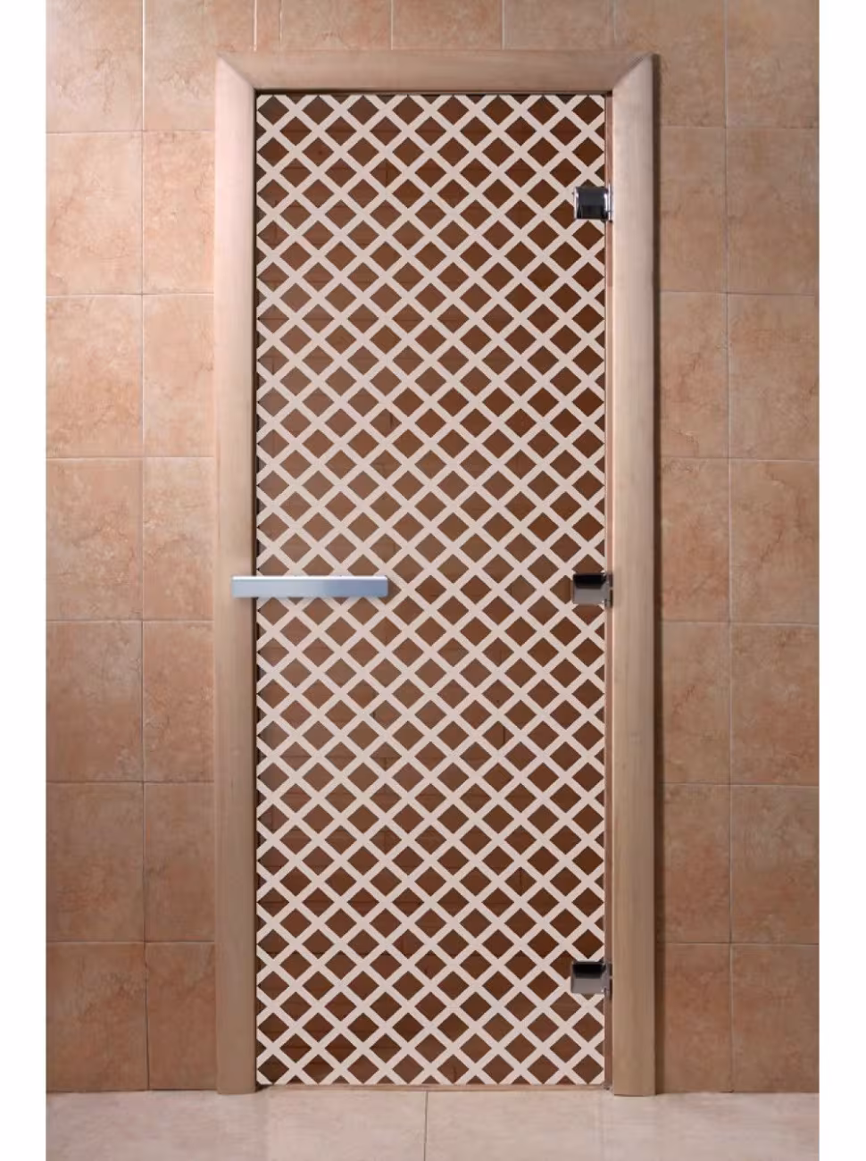 Дверь для бани и сауны Doorwood "Мираж бронза" 600х1800 мм