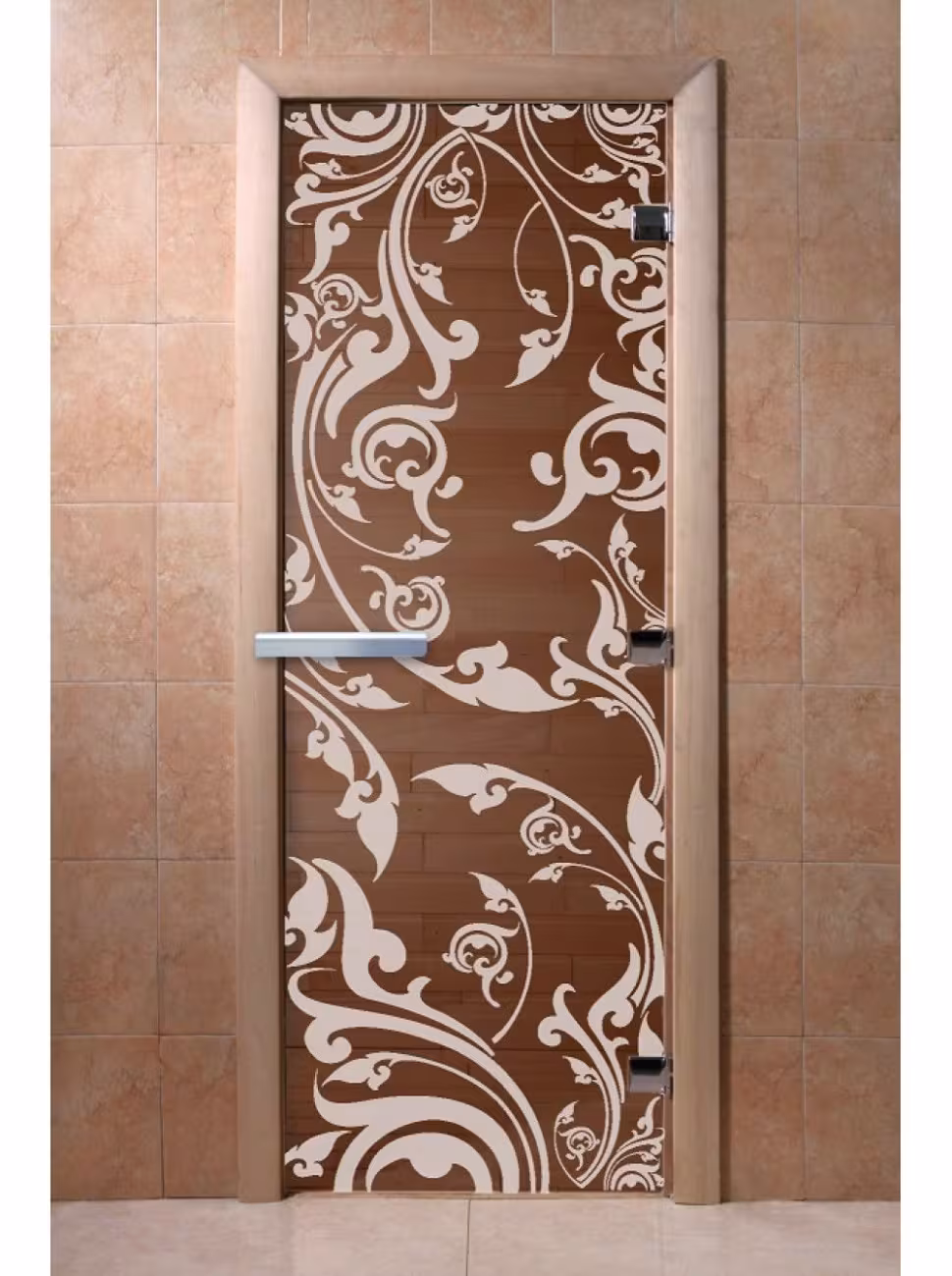 Дверь для бани и сауны Doorwood "Венеция бронза" 600х1900 мм
