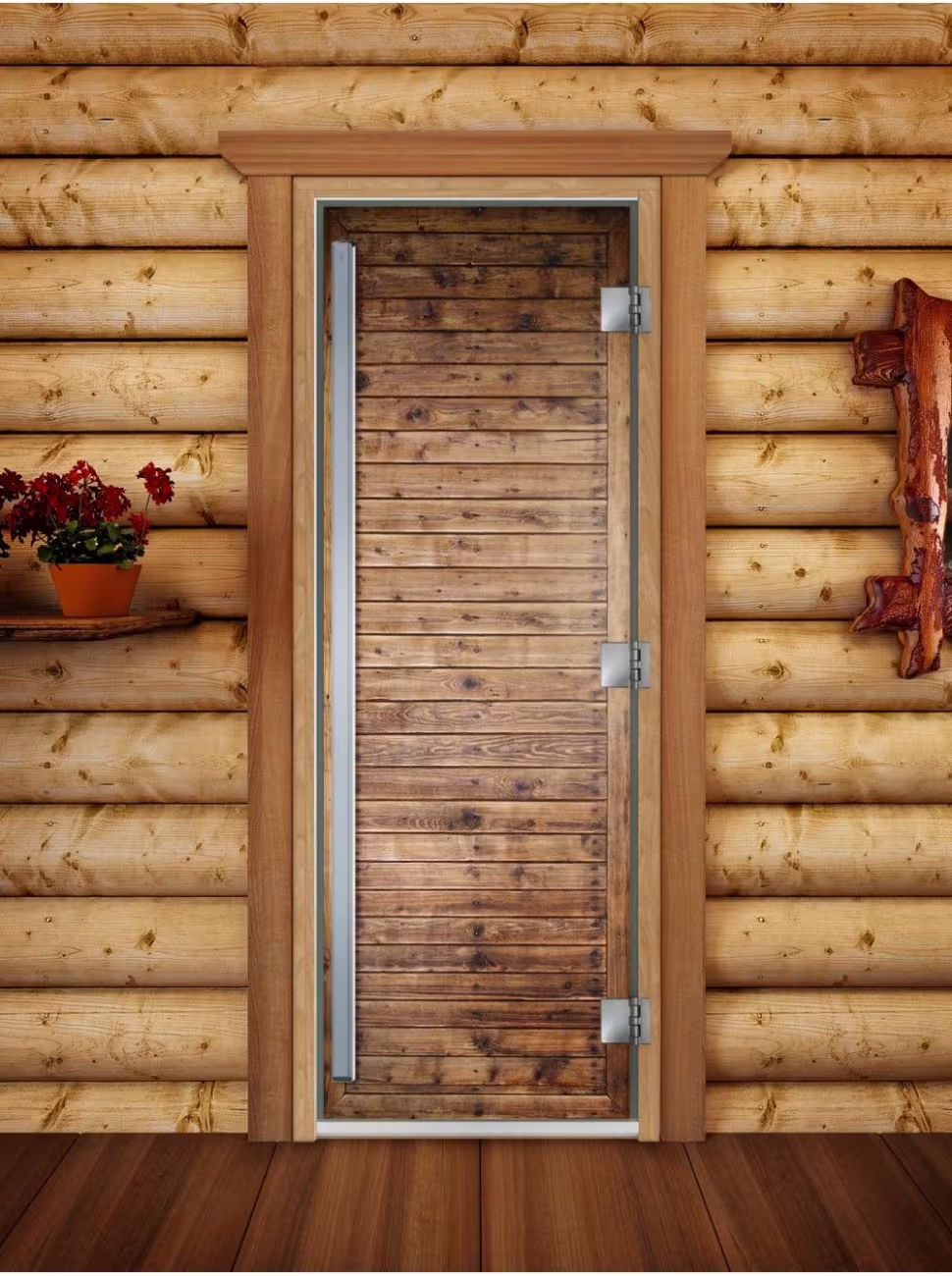 Дверь для бани и сауны Doorwood Престиж Фотопечать А020 700х1900 мм