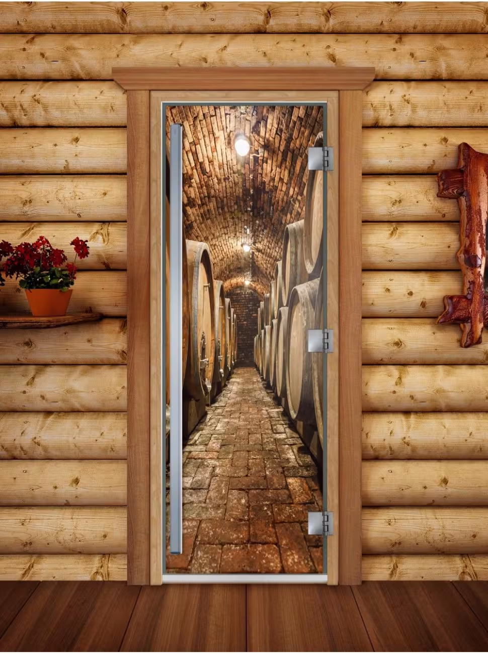 Дверь для бани и сауны Doorwood Престиж Фотопечать А034 700х1900 мм