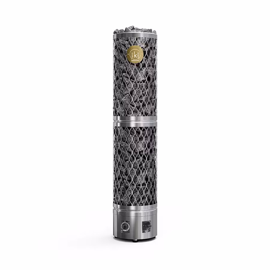 Электрическая печь IKI Pillar 4,5 кВт (Встроенное управление, 3-6 м³, 80 кг камней)