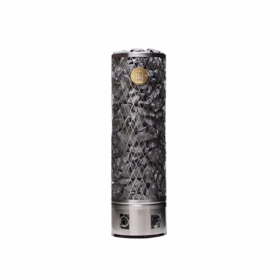 Электрическая печь IKI Pillar 7,5 кВт (Встроенное управление, 7-12 м³, 140 кг камней)