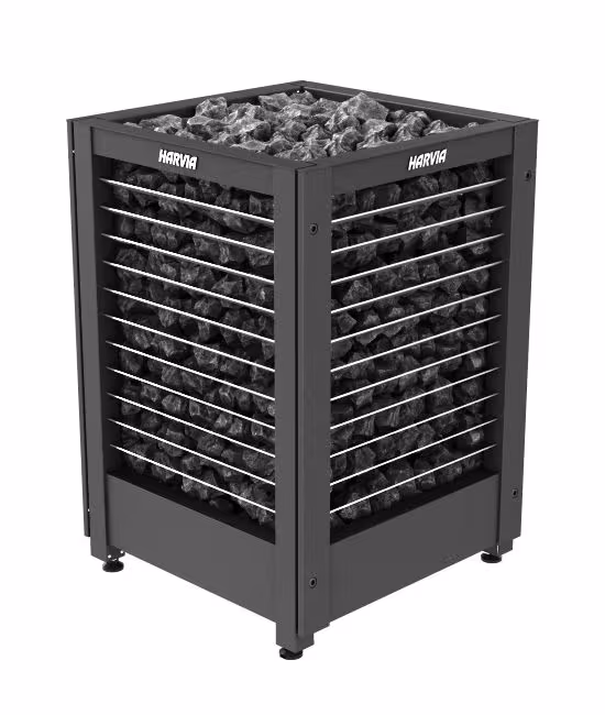 Электрическая печь Harvia Modulo MD135G, 4 решетки, black, без пульта управления