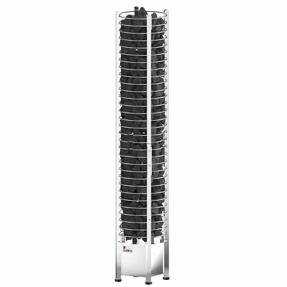 Электрическая печь Sawo Tower TH3-45NS-WL пристенной установки, полукруглая, выносной пульт (пульт и блок мощности покупается отдельно)